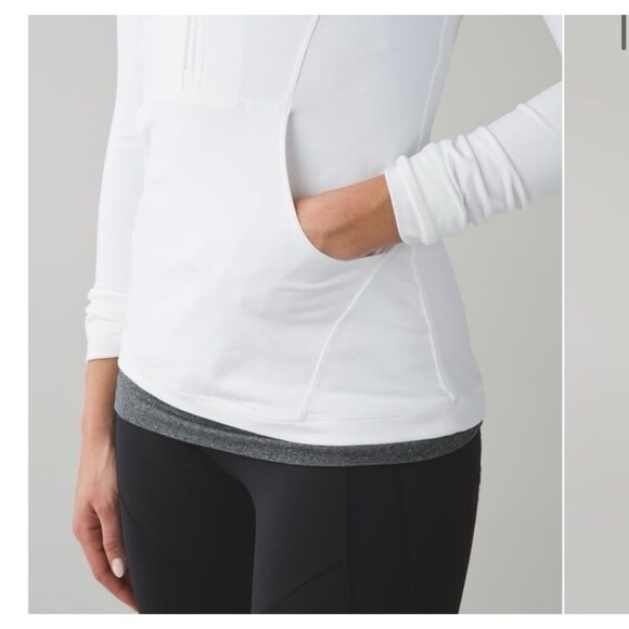Women’s Lululemon White Define Half Quarter Zip Jacket Pullover Size 6 Small - Picture 2 of 10